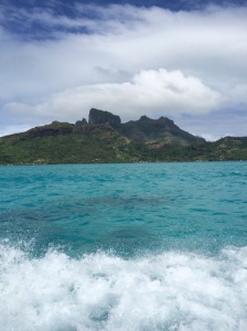 View of Mt. Otemanu from the boat