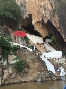 steps up to the cave